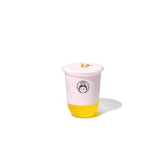Jasmine Peach Yogurt w/ Osmanthus Jello 茉莉白桃桂花冻